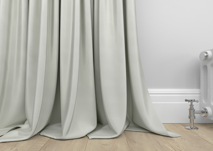 Akoya Faux Silk, Lustre Pure Silver - Made to Measure Curtains - Image 6